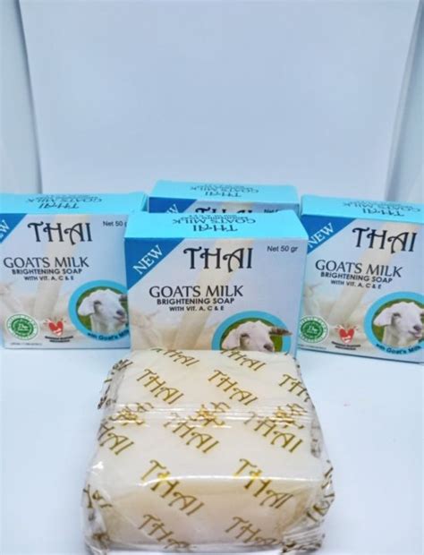 New Thai Goats Milk Brightening Soap Sabun Susu Domba Gr