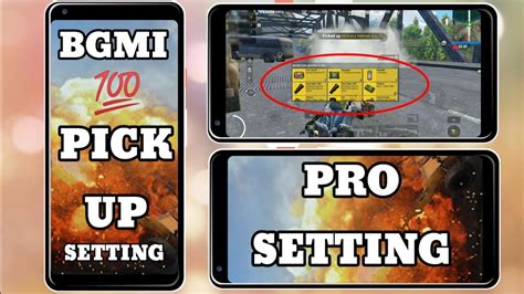 Bgmi Pick Up Setting Youtube