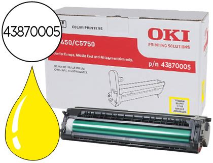 Tambor Oki C5650 5750 Amarelo 20 000pag RealOffice Pt