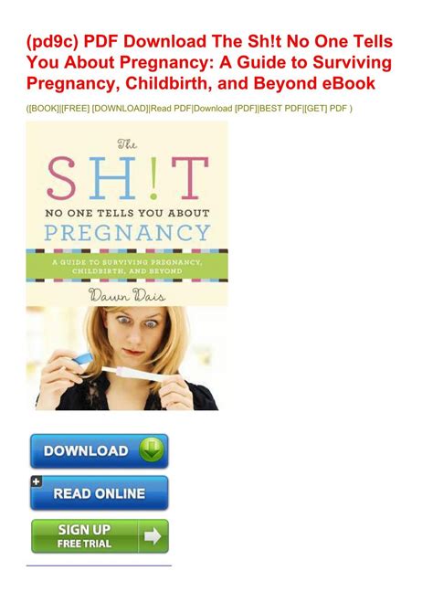 (pd9c) PDF Download The Sh!t No One Tells You About Pregnancy: A Guide