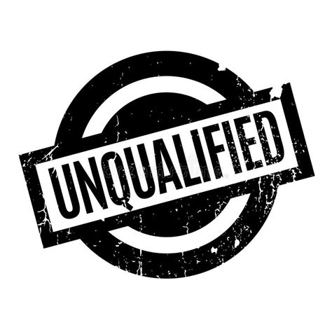 Unqualified Rubber Stamp Stock Illustration Illustration Of Equal