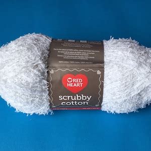 Red Heart Scrubby Cotton Textured Yarn Abrasive Yarn For Dishcloth