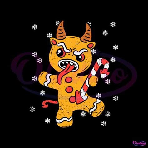 Gingerbread Man Krampus Christmas Svg