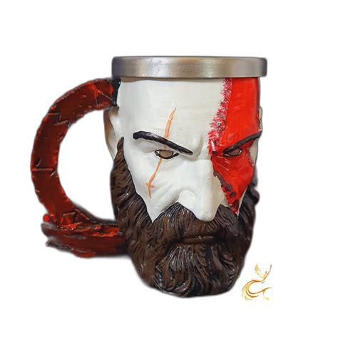 Caneca God Of War D Resina Ml Kratos Game Ragnarok Shopee Brasil