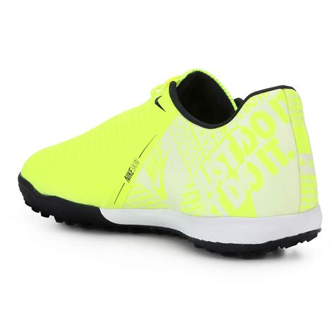 Chuteira Society Nike Phantom Venom Academy Tf Verde Limão E Azul