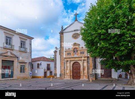 Santa Maria Church In Obidos In Portugal Stock Photo Alamy