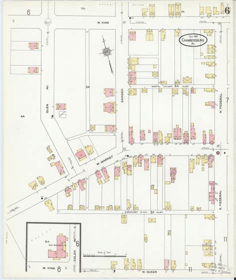 Image 6 Of Sanborn Fire Insurance Map From Chambersburg Franklin