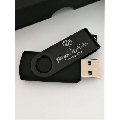 Pendrive Czarny Z Grawerem Gb