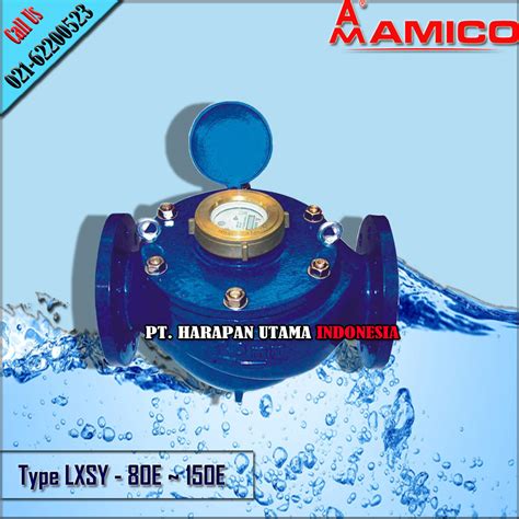 Jual Water Meter Amico Type LXSY 100E Size 4 Inch Rotary Vane Wheel