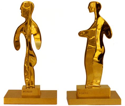 L Homme And La Femme Sculpture In Polished Bronze Picasso Alliance Art Publishing For