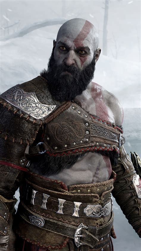 Gods Of War Ragnarok Video Game Kratos Atreus Hd Phone Wallpaper