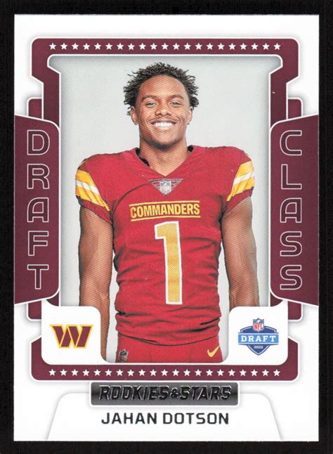 Panini Rookies Stars Dc Jahan Dotson Draft Class Washington