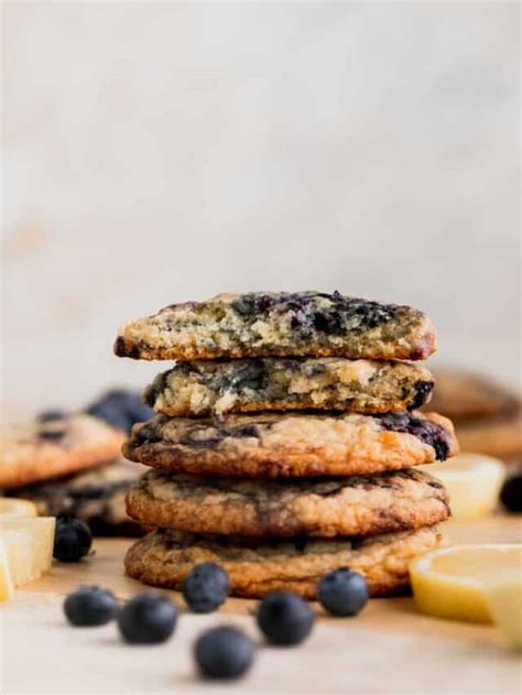 The Best Lemon Blueberry Cookies Stephanie S Sweet Treats