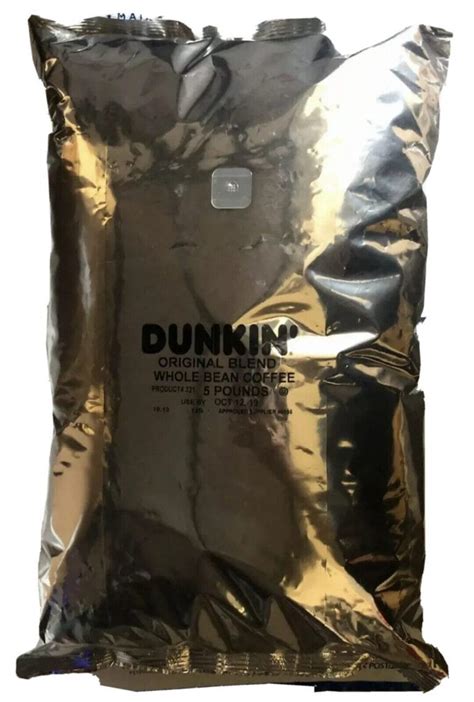 Dunkin Donuts -Regular Coffee Whole Bean – 5lb Bag – flavors4coffee.com