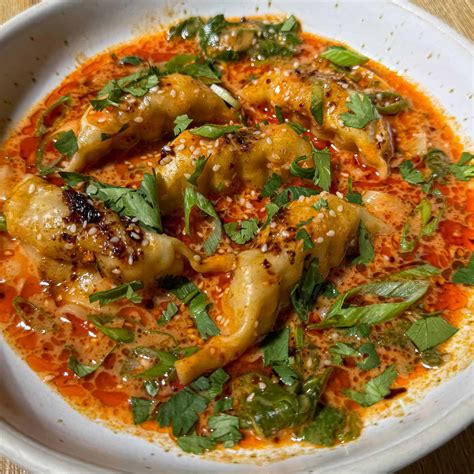 Viral One-Pan Baked Dumplings - Snacking Emily