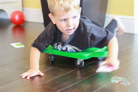 Scooter Board Sensory Activities