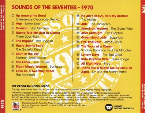 Release Sounds Of The Seventies 1970” By Various Artists Cover Art