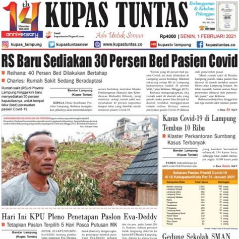 Kupas Tuntas Surat Kabar Harian Kupas Tuntas Edisi Senin 1 Februari 2021