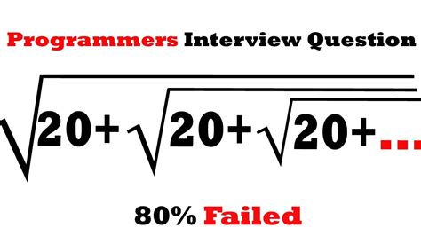 Programmers Interview Question You Should Learn This Trick Youtube