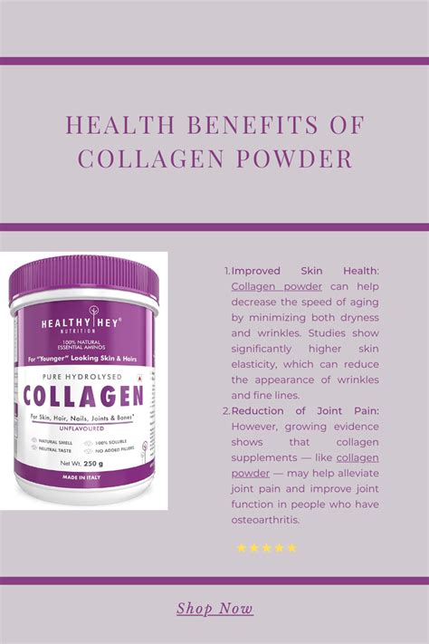 HEALTH BENEFITS OF COLLAGEN POWDER - HealthyHey Nutrition - Medium