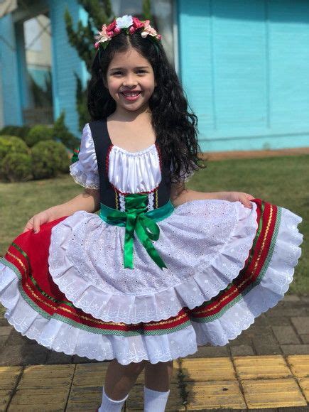 Roupa Italiana Fantasia Camponesa Vestido Tipico Infantil Elo7