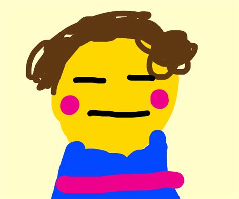 Frisk Undertale Blushing Drawception