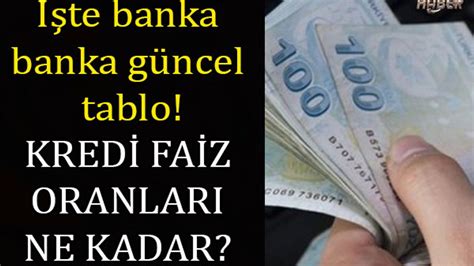 Kredi Faiz Oranlar Ne Kadar Oldu Ziraat Halkbank Vak Fbank Garanti