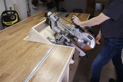 Miter Saw Flip Top Workbench With A Table Saw Plans Etsy Canada