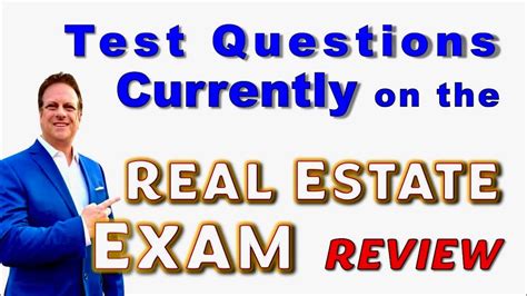 Test Questions Currently On The Real Estate Exam How To PASS The Real