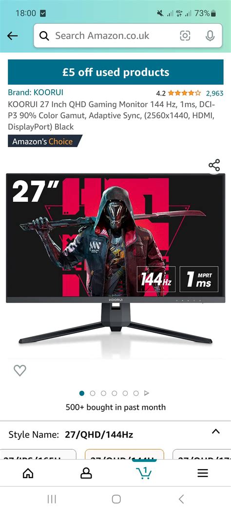 KOORUI 27 Inch QHD Gaming Monitor R Buildapcmonitors