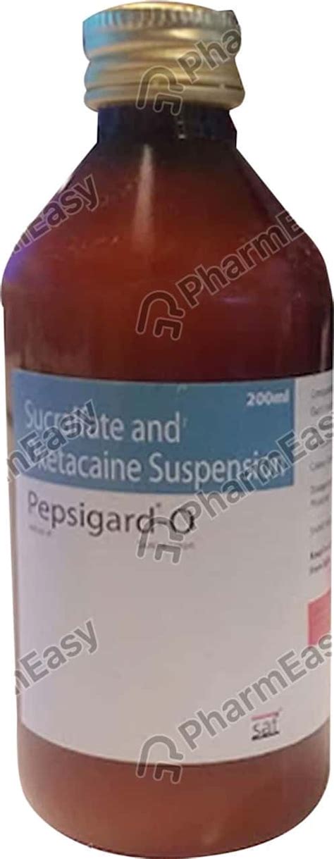 Pepsigard O Sugar Free Bottle Of 200ml Suspension Uses Side Effects