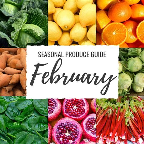 What's in season: February | Seasonal produce guide with recipes!