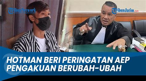 Beda Pengakuan Aep Soal Pegi Dengan Sekarang Hotman Paris Beri