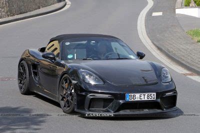 Porsche Boxster Spyder Rs Spotted Again Borrowing Heavily From