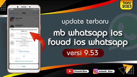 Update Mb Whatsapp Ios Dan Fouad Ios Wa Terbaru Mbwhatsapp Ios