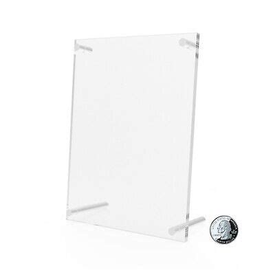 X Acrylic Sign Holder With Standoff Hardware Acrylic Photo Holder