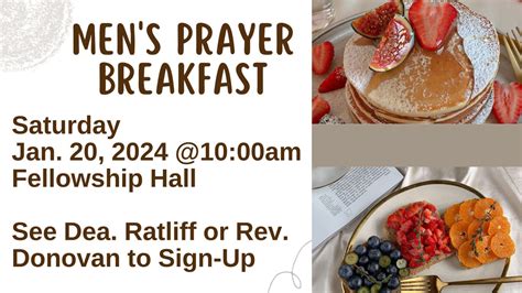 Brotherhood and Men’s Ministry Prayer Breakfast – New Hope