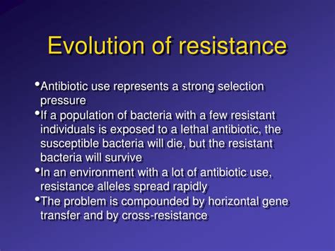 PPT - The evolution of antibiotic resistance PowerPoint Presentation ...