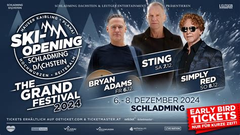 Ski Opening Bryan Adams Sting Simply Red Schladming Dachstein