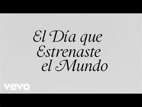 Jorge Drexler El D A Que Estrenaste El Mundo Lyric Video Youtube