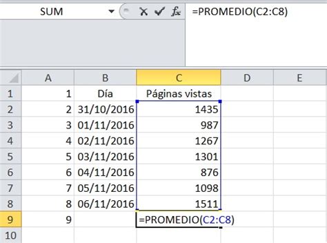 Formula Para Sacar Promedio En Excel Hot Sex Picture