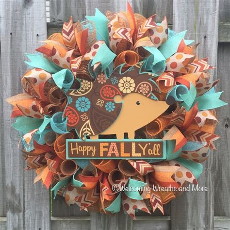 Fall Wreath Happy Fall Y'all Wreath Thanksgiving