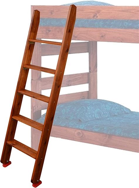 Safety Walnut Premade Bunk Bed Ladder Interior Mounting Rv Bunk Ladder Heavy Duty