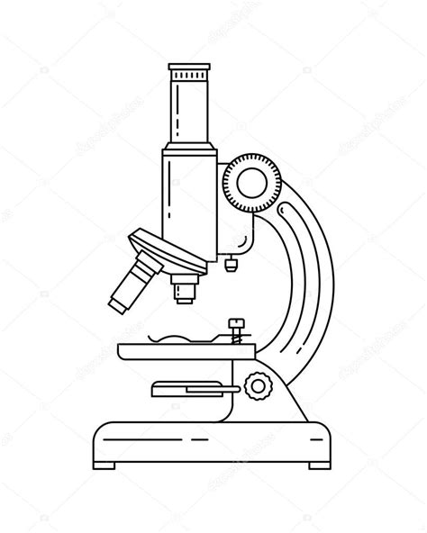 Microscope Line Drawing At Getdrawings Free Download