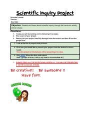 Engaging Scientific Inquiry Projects for Students: Choose Your | Course ...