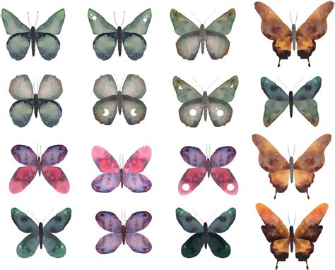 watercolor butterflies clipart. Hand drawn illustration. 22357315 ...