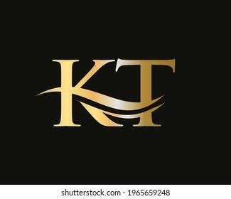 Kt Letter Linked Logo Business Company Stock Vector Royalty Free