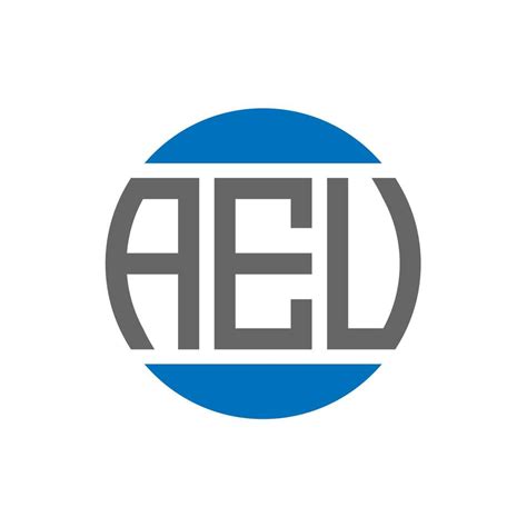 aeu letter logo design  white background aeu creative initials