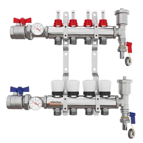 Premium Underfloor Heating Manifold The Underfloor Heating Company