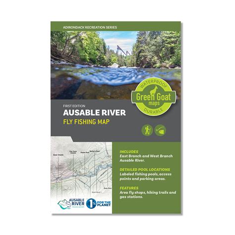 Ausable River Fly Fishing Map | Adirondack High Peaks - East & West